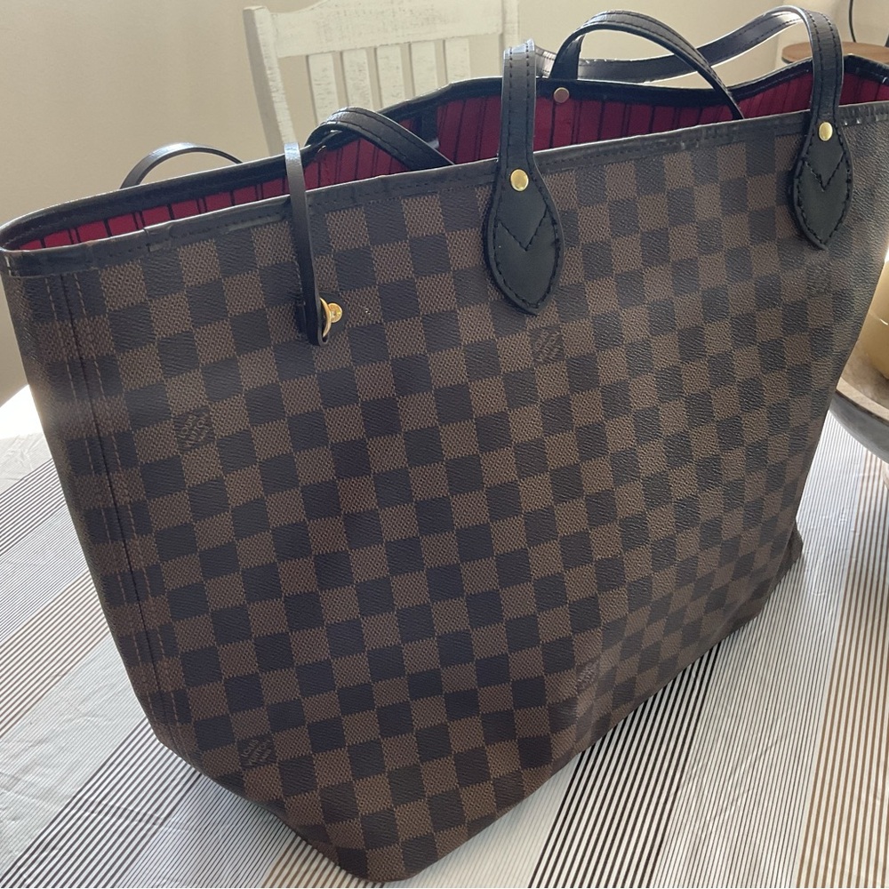 Louis Vuitton Brown Checkered Tote